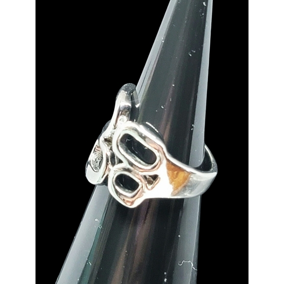 Lia Sophia Silver Openwork Ring size 6.5 - Picture 3 of 6